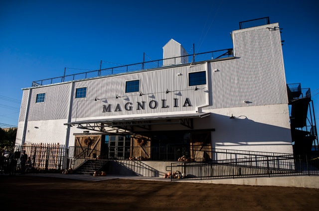 The exterior of a new location of Magnolia Market at the Silos, owned by Chip and Joanna Gaines, hosts of HGTV’s Fixer Upper, on Thursday, October 29, 2015 at Magnolia Market at the Silos in Waco, Texas. (Ashley Landis/The Dallas Morning News)